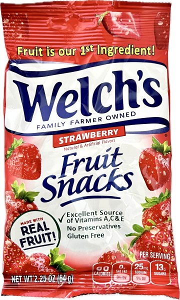 Welchs Fruit Snacks Strawberry 64g, 1,70