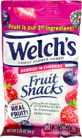 Welchs Fruit Snacks Berries N Cherries 64g