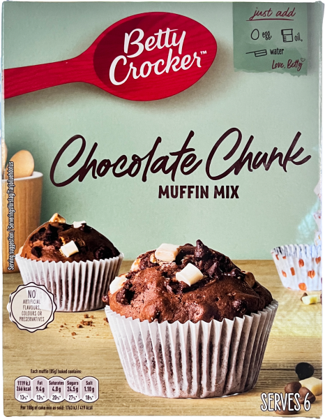 Betty Crocker Chocolate Chunk Muffin Mix 335g MHD:4.6.25
