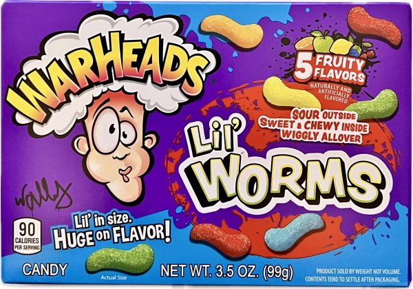 Warheads Lil Worms 99g