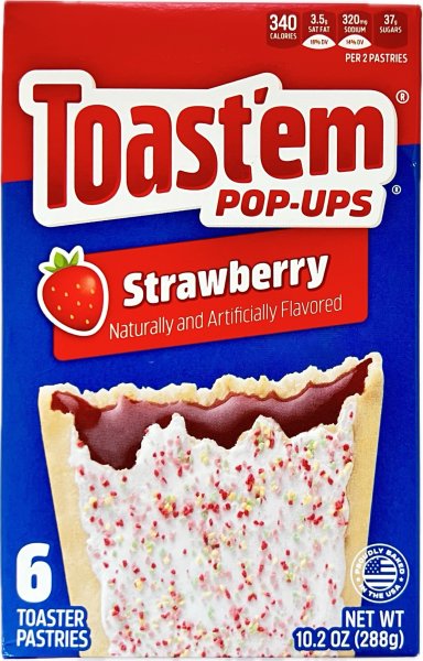 Toast em Pop-Ups Frosted Strawberry 288g