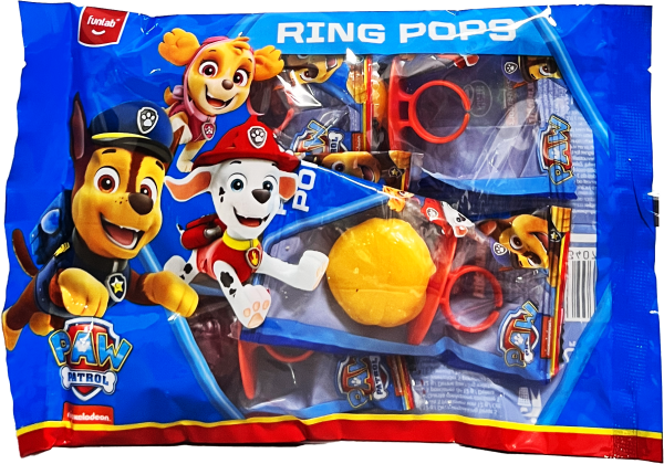 Funlab Paw Patrol Ring Pops 60g