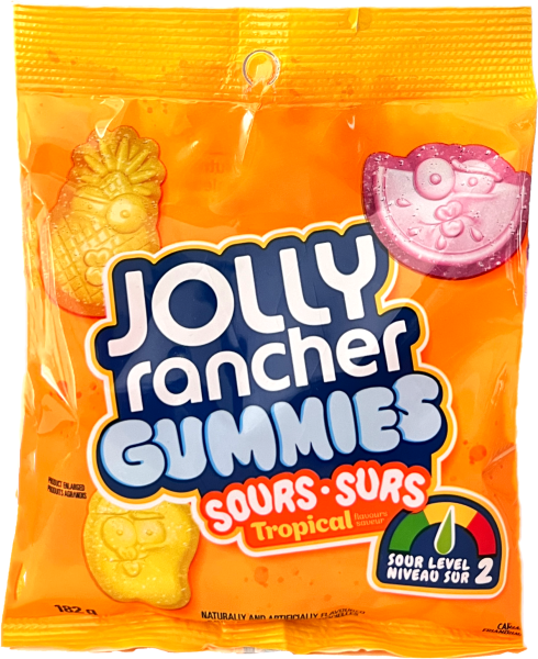 Jolly Rancher Gummies Sours Tropical 182g