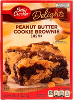 Betty Crocker Delights Peanut Butter Cookie Brownie Bars...